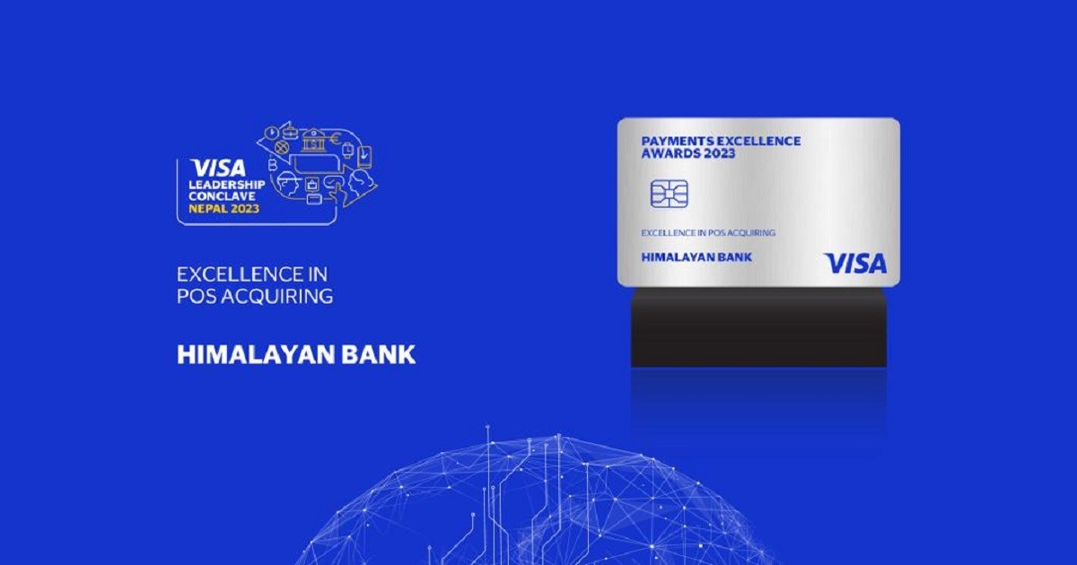 Banking Award to Himalayan Bank by  Visa Leadership Conclave Nepal-2023
